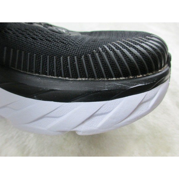 HOKA One One Bondi 7 Women's Running Shoes Size 9D Wide Sneakers Black White - Picture 13 of 16